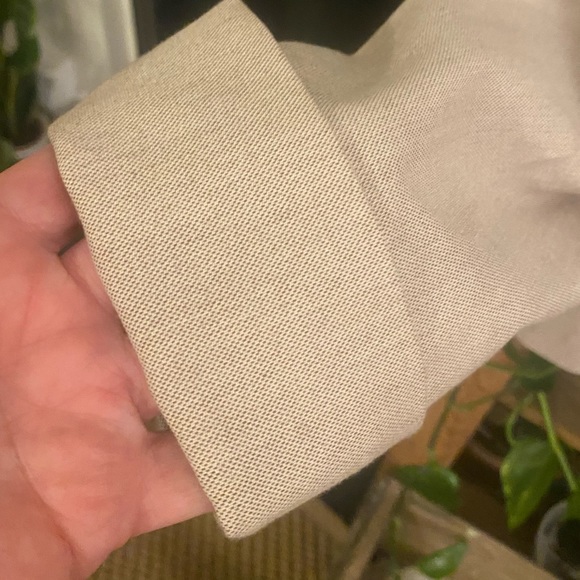 CLEO 4 Button lined Blazer with tiny Ruffle/Ribbon detail in Denim Cream. - Picture 5 of 7